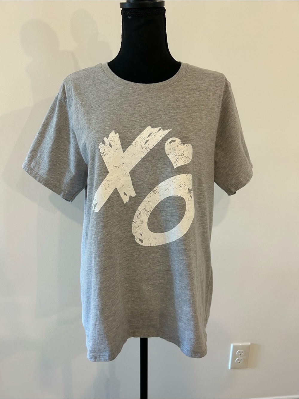Port & Company XXL Gray XOXO Graphic Ring Spun T-Shirt